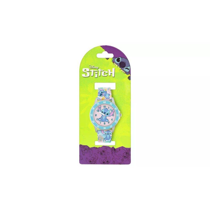 Disney Lilo & Stitch Stitch Time Teacher Analog Watch (Blue/Pink) - Image 1