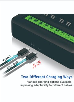 بيوينتي NC559 USB 8 فتحات شاحن بطارية ذكي متعدد الوظائف لبطاريات AA / AAA D / C نوع 5/7 قابلة لإعادة الشحن  - Image 5
