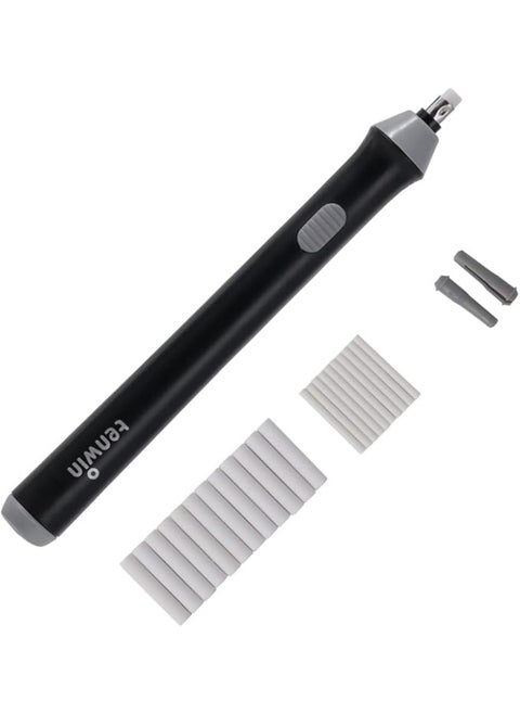 Tihoo Electric Eraser, Battery Operated Eraser Kit with 22pcs Additional Replaceable Rubbers for Artists, Automatic Portable Pencil Eraser for Sketching Pencils/Drafting/Drawing/Graphite Pencils