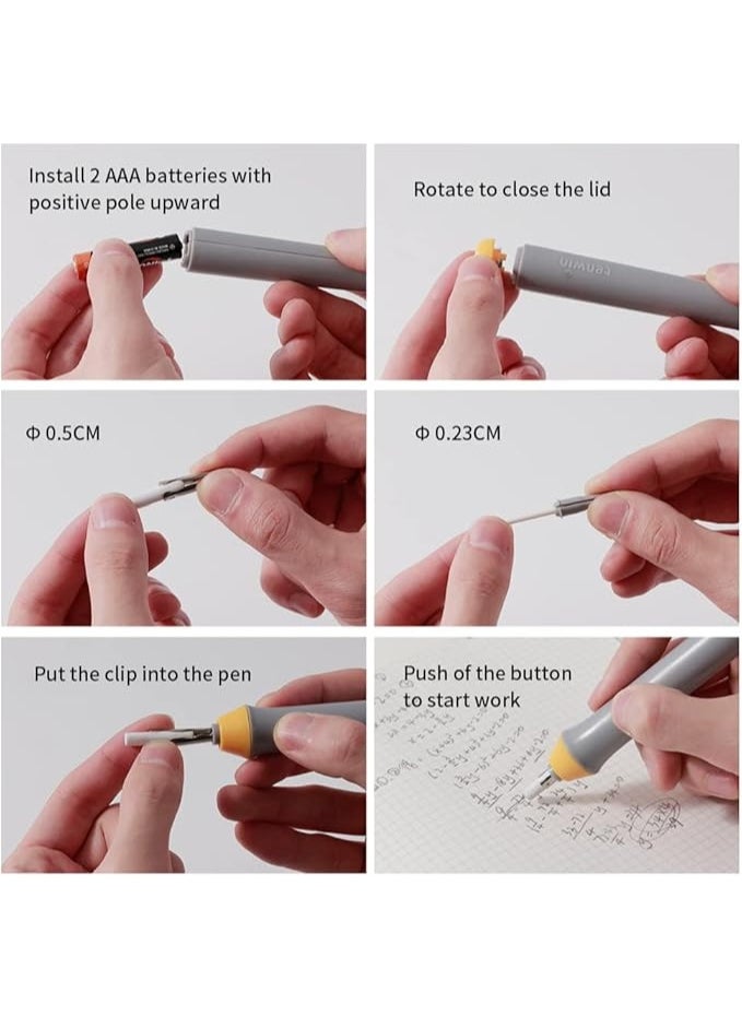 Generic - Tihoo Electric Eraser, Battery Operated Eraser Kit with 22pcs Additional Replaceable Rubbers for Artists, Automatic Portable Pencil Eraser for Sketching Pencils/Drafting/Drawing/Graphite Pencils - Image 1