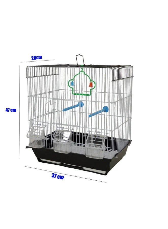 Light Weight Hanging Bird Cage For Small Birds Parakeets, Cockatiels, Canary, Finch, Budgie, Lovebirds - Image 3