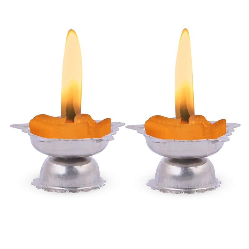PurpleBliss 45 Minutes Burntime Pure Vanaspathi Ghee Diya with Sandal Essential Oil 30 Numbers - Image 4