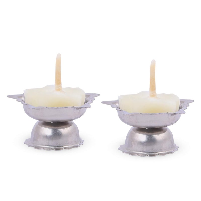 PurpleBliss 45 Minutes Burntime Pure Vanaspathi Ghee Diya with Sandal Essential Oil 30 Numbers - Image 5