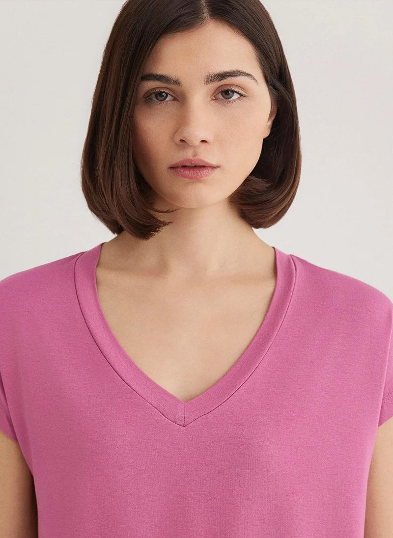 MAVI Pink Basic T-Shirt