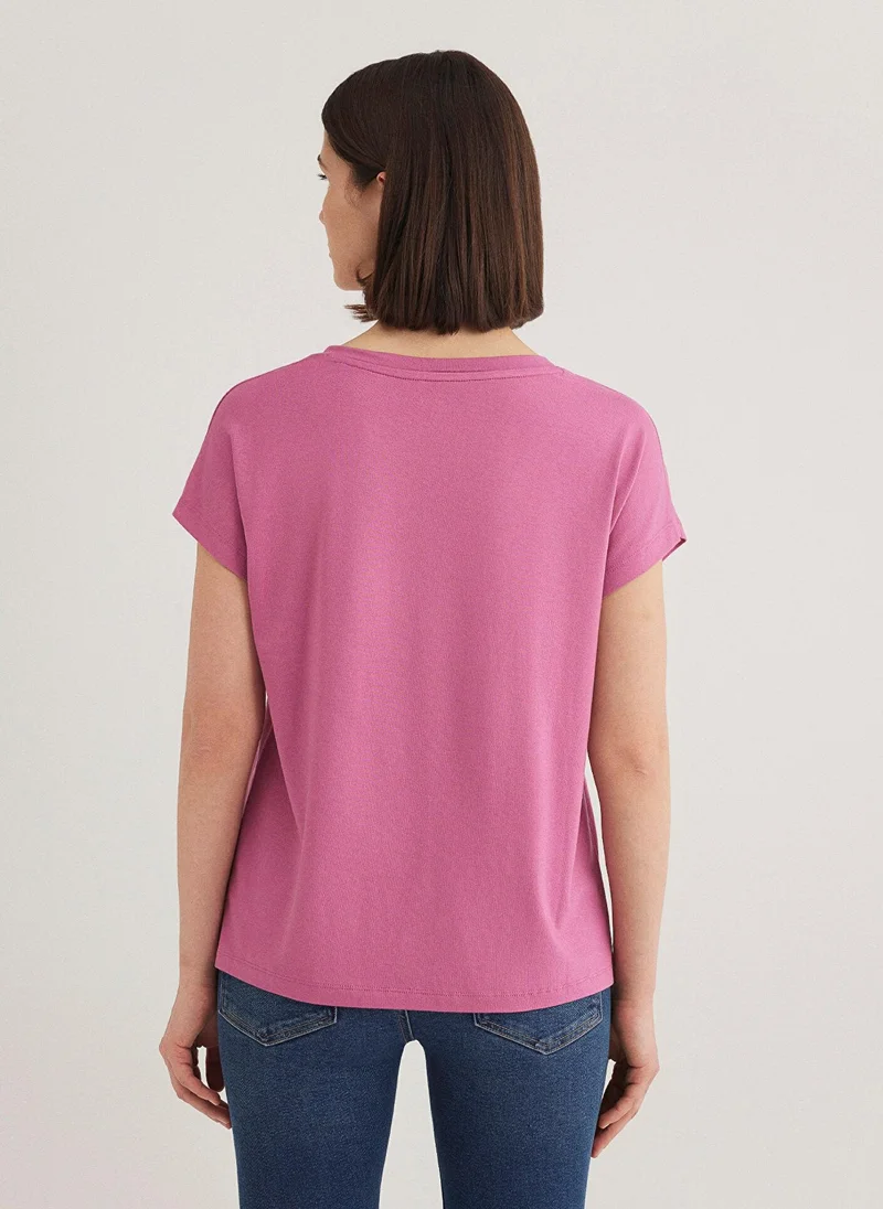 MAVI Pink Basic T-Shirt
