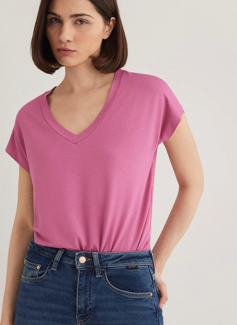 MAVI Pink Basic T-Shirt