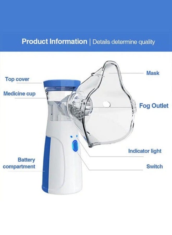 Portable Steam Inhaler – Handheld Nebulizer for Kids & Adults – High-Precision Mesh Mist Technology for Home & Travel - Image 5