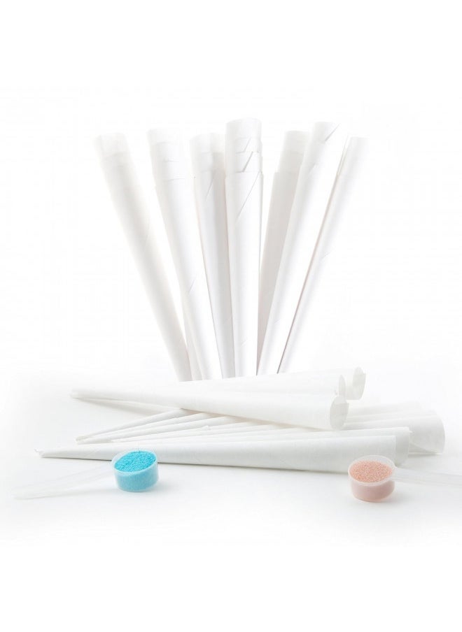 null - The Candery Cotton Candy Floss Sugar (2-Pack) Includes 100 Premium Cones | Raspberry Blue And Strawberry | Plastic, Reusable Jars | Easy Pour Spout Or Scoop | Includes Scooper | 3 Lbs Jars - Image 1