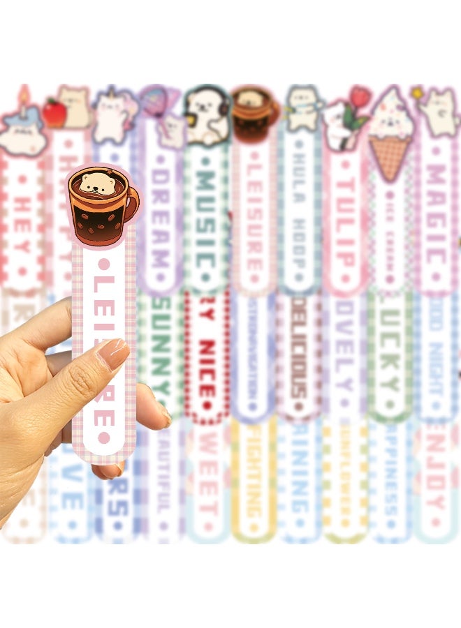 30 ورقة من علامات مرجعية ورقية لحيوانات كرتونية - Image 5