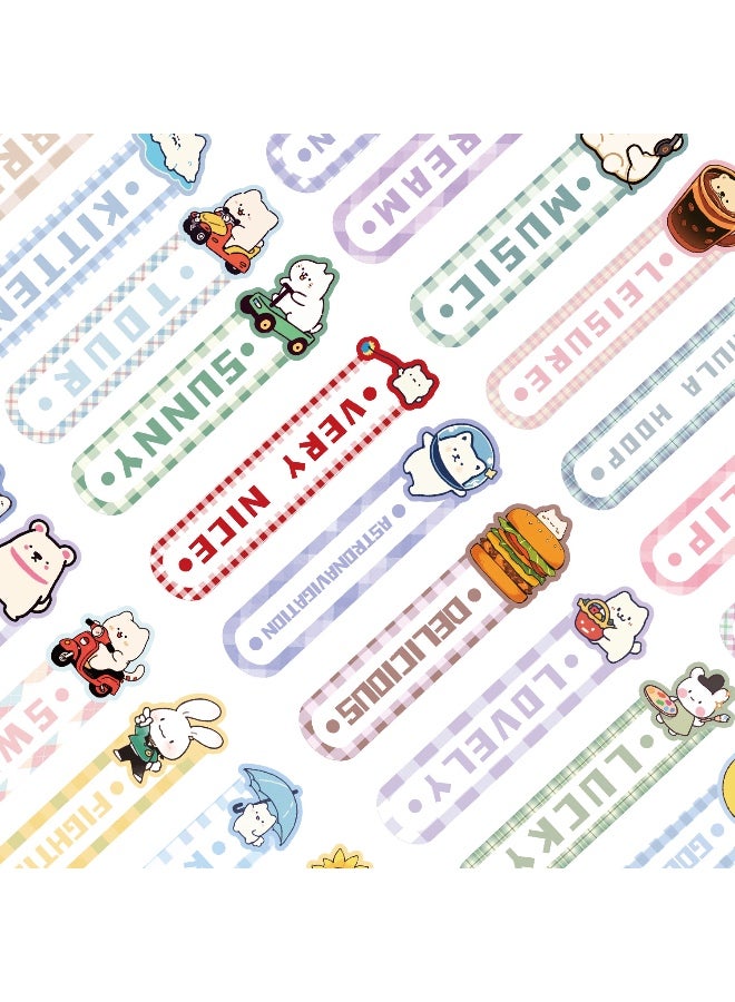 30 ورقة من علامات مرجعية ورقية لحيوانات كرتونية - Image 2