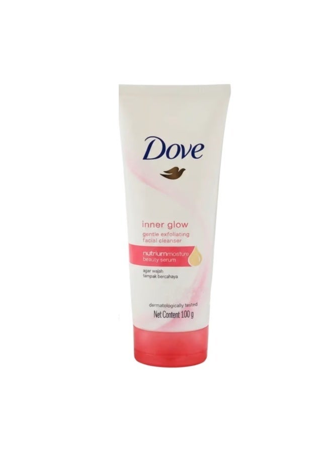 inner glow gentle exfoliating facial cleanser 100g