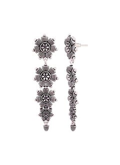 VOYLLA Nayantara Tribal Layered Drop Earrings  - Image 3