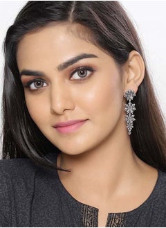 VOYLLA Nayantara Tribal Layered Drop Earrings  - Image 5