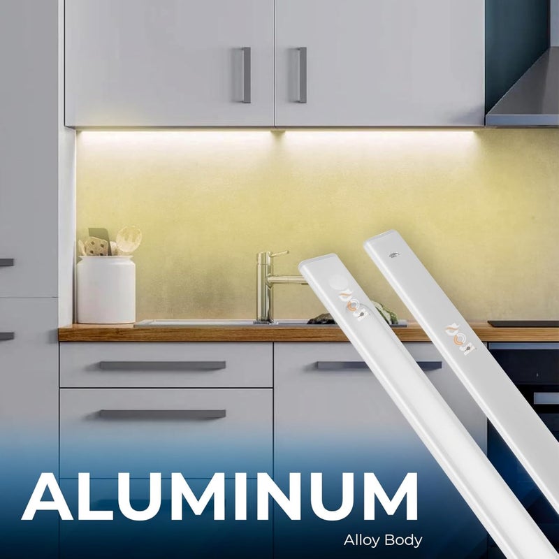 DOJI Profile Light Aluminium Under Cabinet Light Kitchen Lights Under Cabinet Profile Lights for CeilingWardrobe cupbroad ColorWarm WhitePack of 1 24 Inch 2 Feet - Image 4