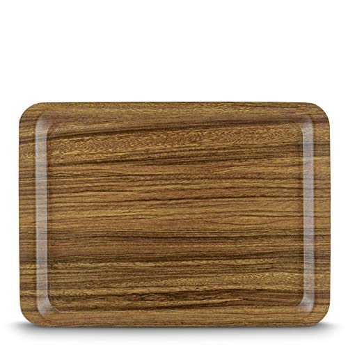Freelance Nature Kraft Serving Tray Beige, 32x44 cm, Rectangle, Non-Slip Surface, Decorative Anti-Skid Kitchen & Dining/Coffee Table Trays for Breakfast/Food/Tea - Brown, Made in Europe - Image 1