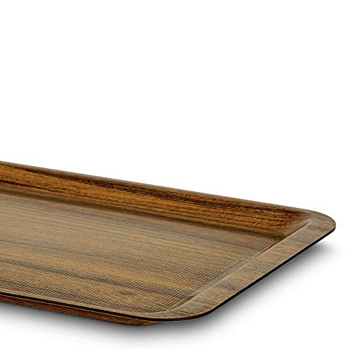 Freelance Nature Kraft Serving Tray Beige, 32x44 cm, Rectangle, Non-Slip Surface, Decorative Anti-Skid Kitchen & Dining/Coffee Table Trays for Breakfast/Food/Tea - Brown, Made in Europe - Image 2