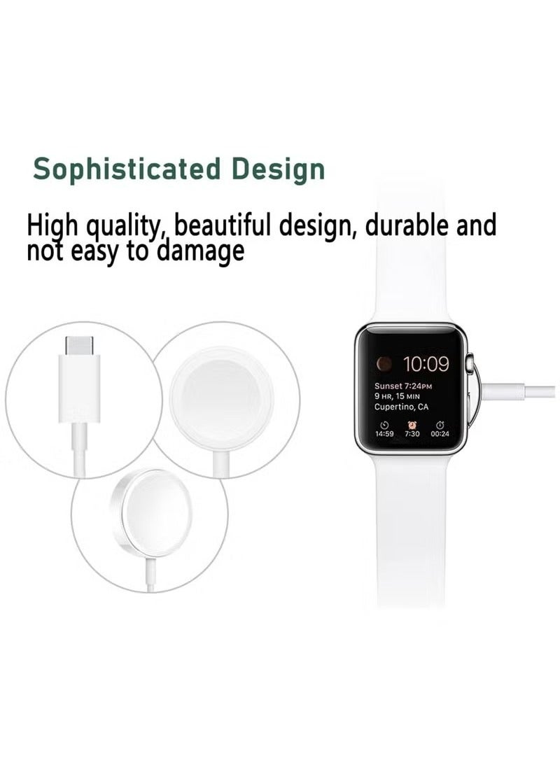 Upgraded for  Watch Magnetic Fast Charger to USB-C Cable (1m/Portable) Magnetic Wireless Charging Compatible  - Image 3