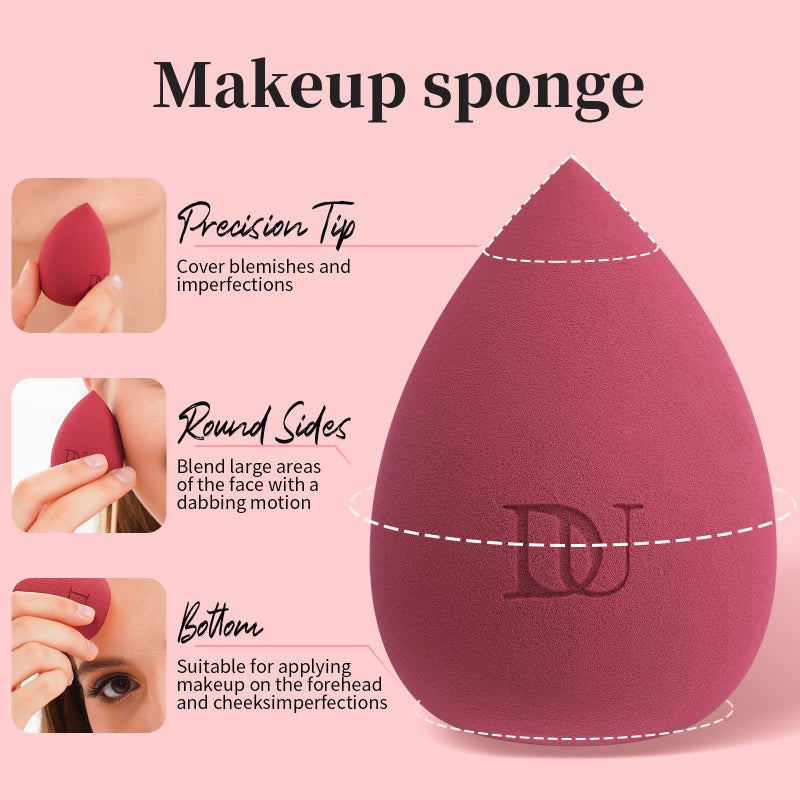 DUcare Christmas Sponges Makeup Blender Sponge for blending liquid Foundations, Powders and Creams - Image 3