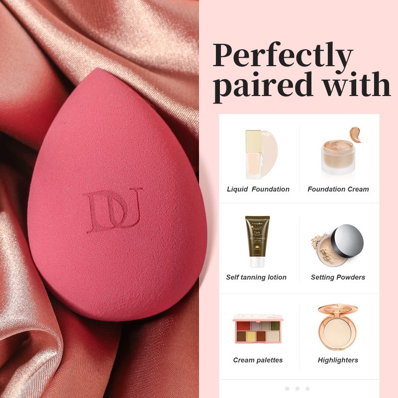 DUcare Christmas Sponges Makeup Blender Sponge for blending liquid Foundations, Powders and Creams - Image 5