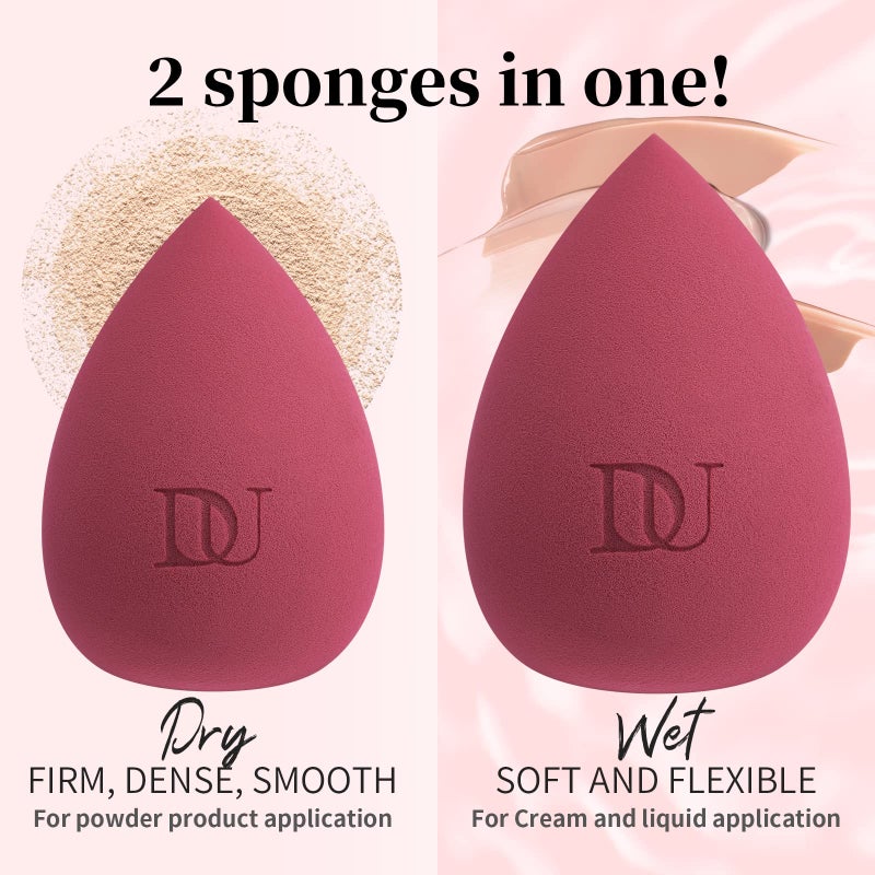 DUcare Christmas Sponges Makeup Blender Sponge for blending liquid Foundations, Powders and Creams - Image 4