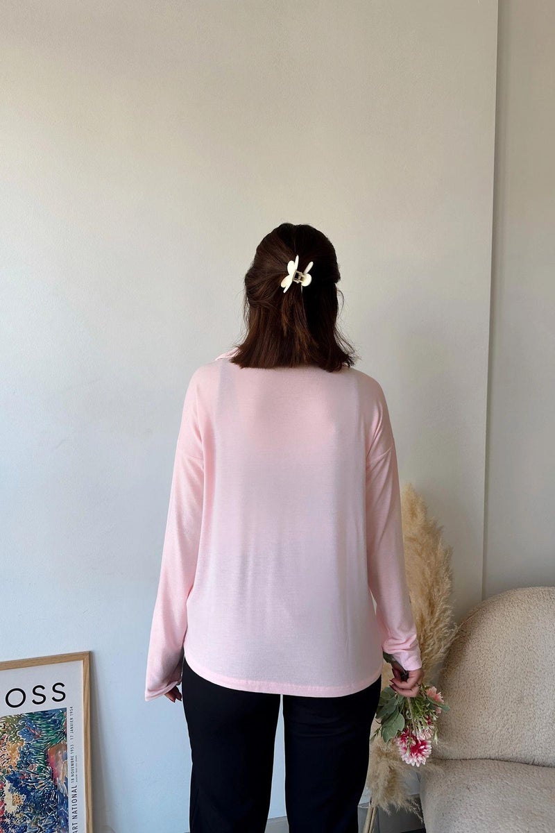 Weshaya Blouse Women Powder Pink - Image 5