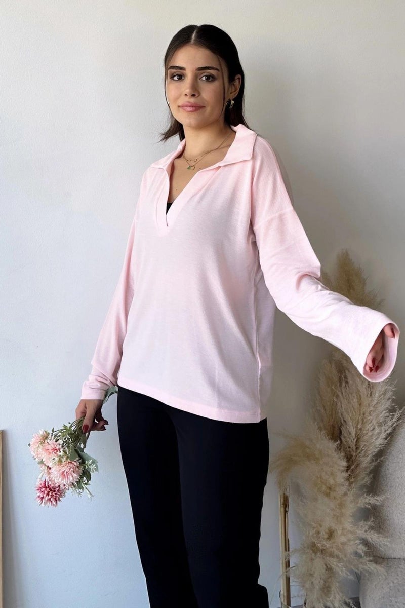 Weshaya Blouse Women Powder Pink - Image 1