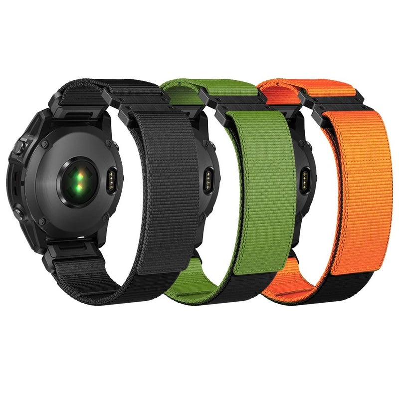 Bluejw Eraysun Fashion Nylon Sport Watch Strap 22mm 26mm for Garmin Watch Band for Fenix Forerunner Watch Nylon Woven Designed Strap - Image 2