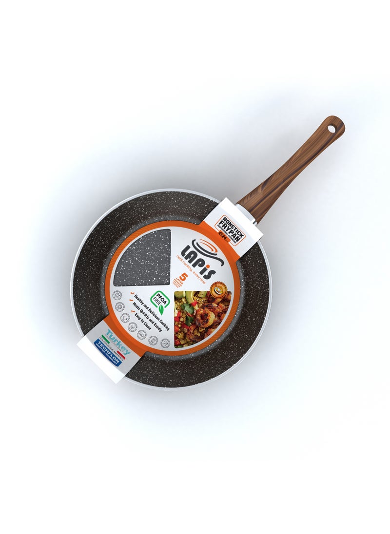 Lapis LAPIS Granite Frying Pan Size 24 cm Black  - Image 3