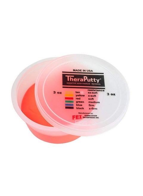 Theraputty Standard Exercise Putty, Red: Soft, 3 Oz