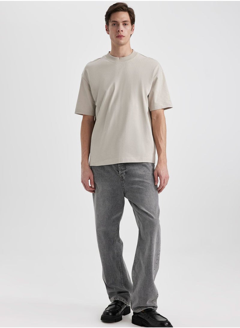 DeFacto - Oversize Fit Crew Neck T-Shirt - Image 1