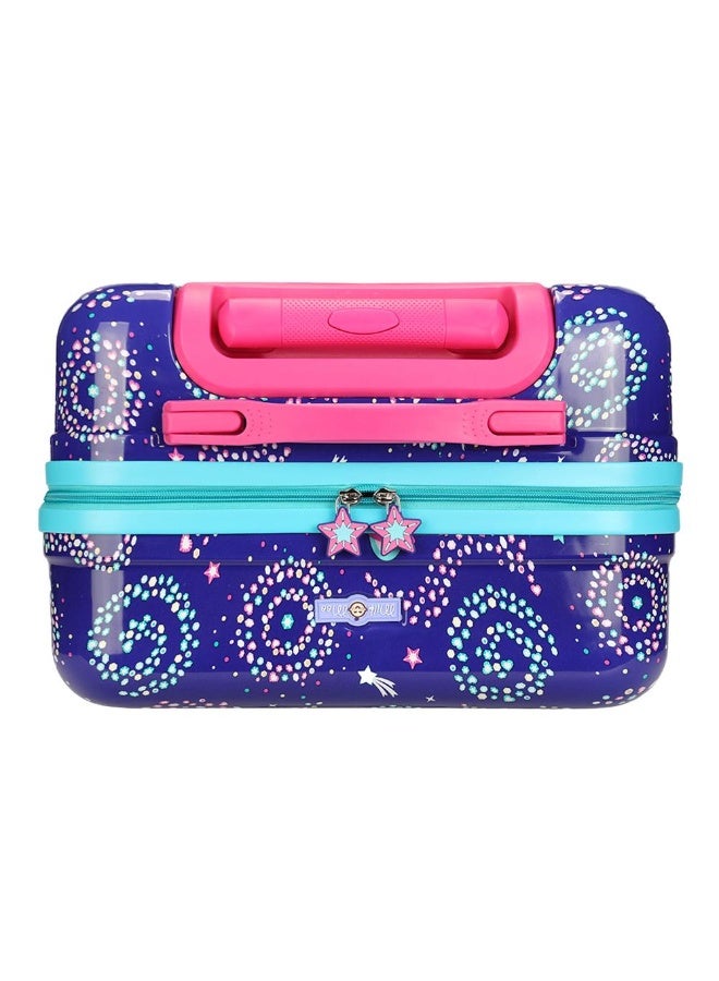 Milk & Moo Travel Luggage for Kids, 18-inch Carry-On Luggage, Kid's Luggage Trolley with 360° Glowing Light-Up Wheels, Adjustable Handle, Kids-Friendly Sized Cabin Suitcase with Name Tag - Image 4