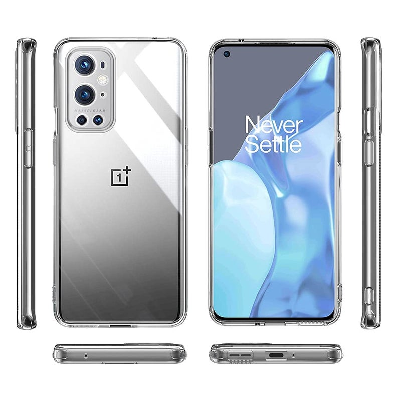 Nishtech غطاء خلفي شفاف هجين ناعم رفيع مضاد للغبار لجهاز OnePlus 9 Pro مع حماية الكاميرا - Image 2