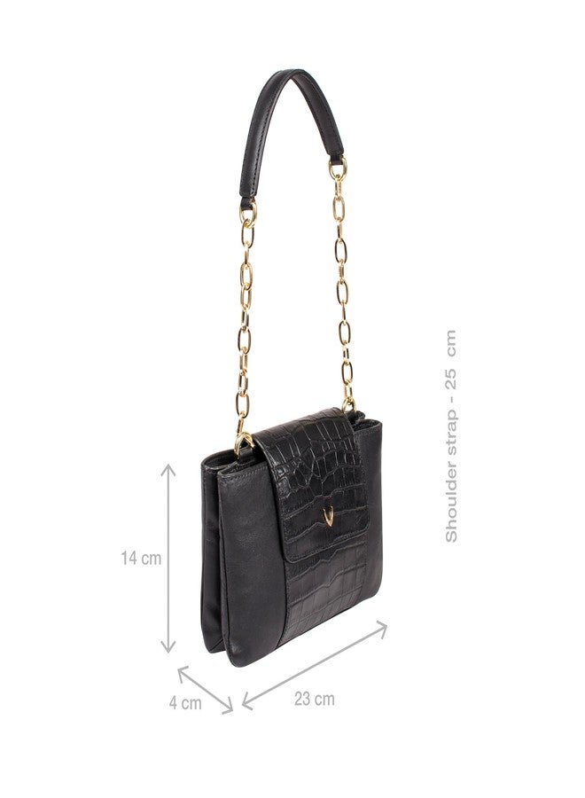 Hidesign Women Shoulder Bag (Black) - Image 2