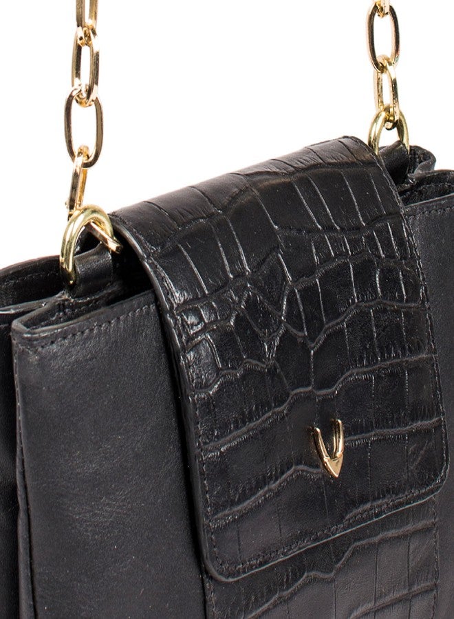 Hidesign Women Shoulder Bag (Black) - Image 4