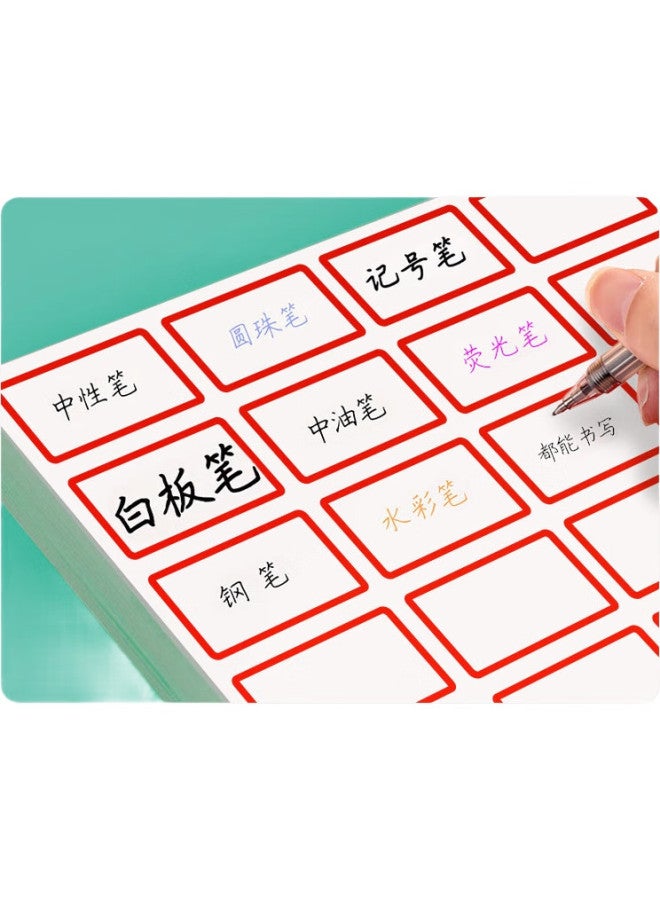 Nvv A4 Label Sticker Non-Adhesive Printing Paper With Back Glue Non-Stick Adhesive Sticker Label Paper Copperplate Paper Self-Adhesive Label Sticker Peel-Off Paper Name Tag Price Label Bq-320A4 Red - Image 3