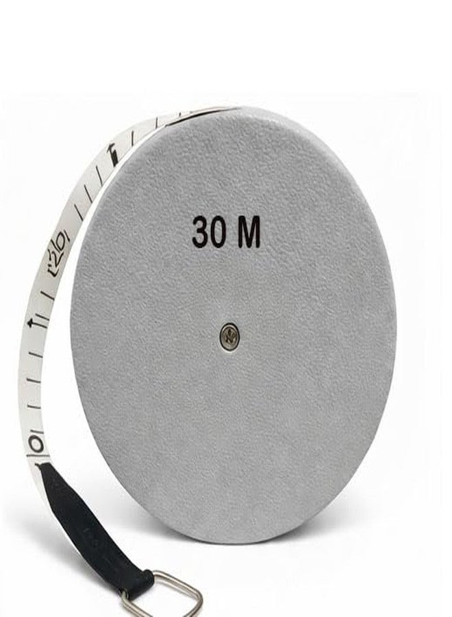 Sastaacha 30 Meter Fiberglass Measuring Tape for Outdoor Measurement, Survey & Construction Work | Strong & Durable With 3Mtre Auto Lock (Grey) - Image 5