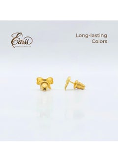 Bow Gold Earring | Stainless Steel | 18K Gold Plated - pzsku/Z4D9F04AE9D5AE736CE77Z/45/_/1738142685/5d189622-55c6-4302-9166-822c1bf069dc