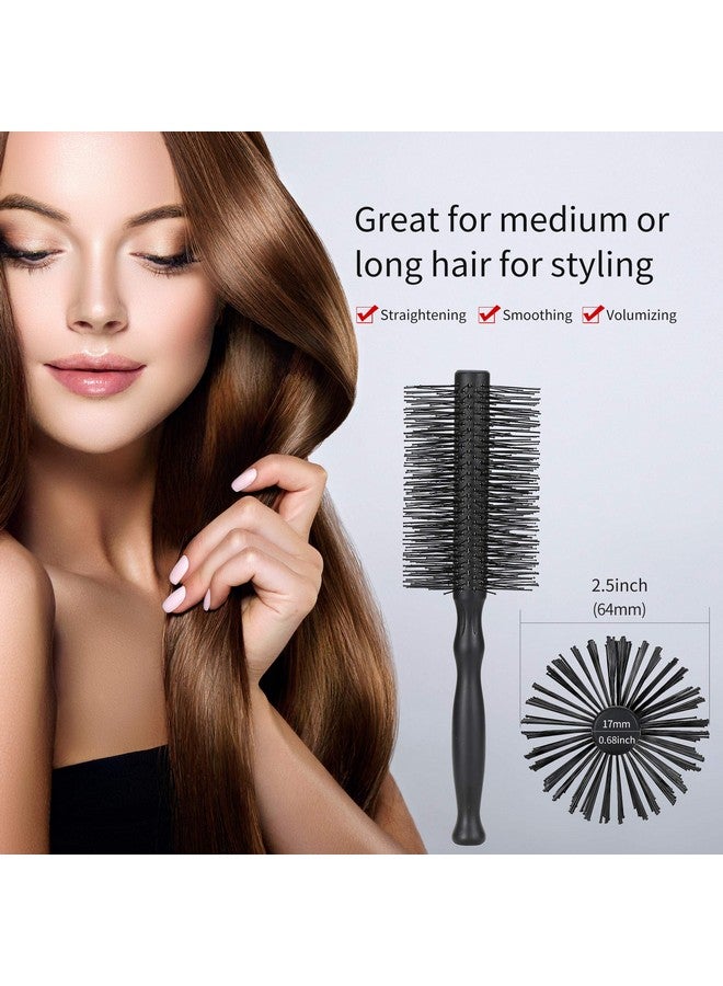 برفهير فرشاة شعر دائرية كبيرة من بيرفيهير للنساء لتجفيف الشعر، شعيرات نايلون ناعمة، قطر 2.5 بوصة، فرشاة دائرية كبيرة لتجفيف الشعر وتصفيفه وتجعيده وتنعيمه، للشعر المتوسط إلى الطويل المموج والمجعد والكثيف. - Image 5