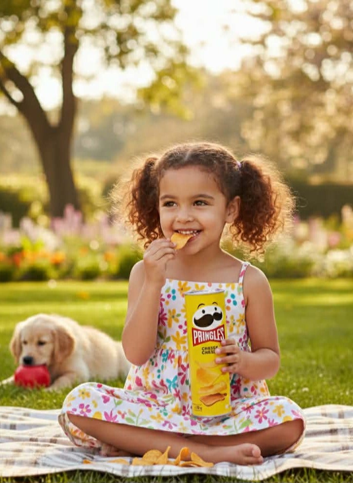 Pringles Cheesy Cheese Flavored Chips 165 grams Can - Image 3