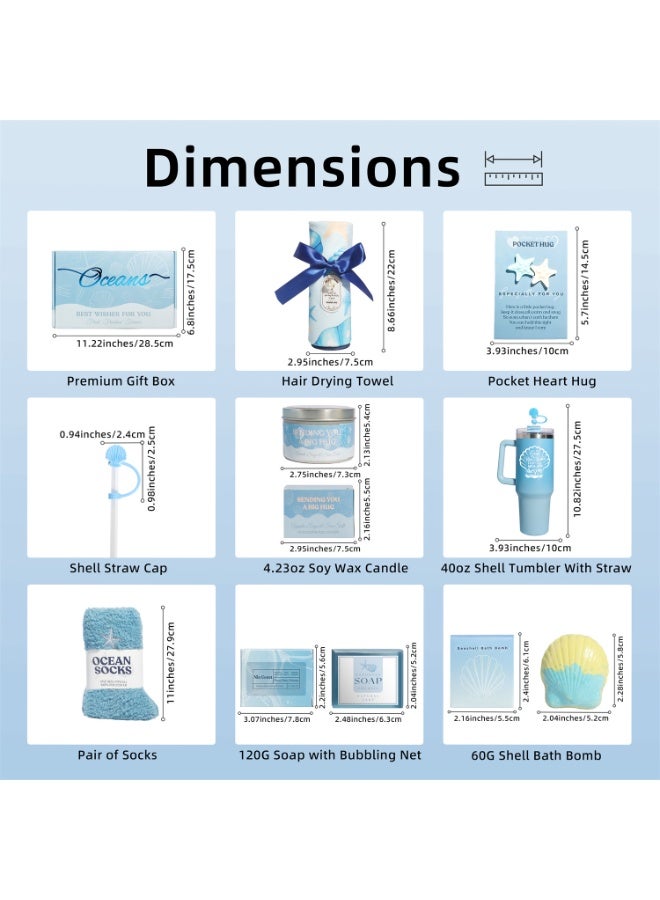 شهقلزس هدايا العناية الذاتية للنساء – سلة هدايا للشفاء العاجل، هدايا عيد ميلاد للنساء، هدايا سبا مريحة لعيد الأم، هدايا للأم أو الحبيبة أو الأخت أو الزوجة - Image 2