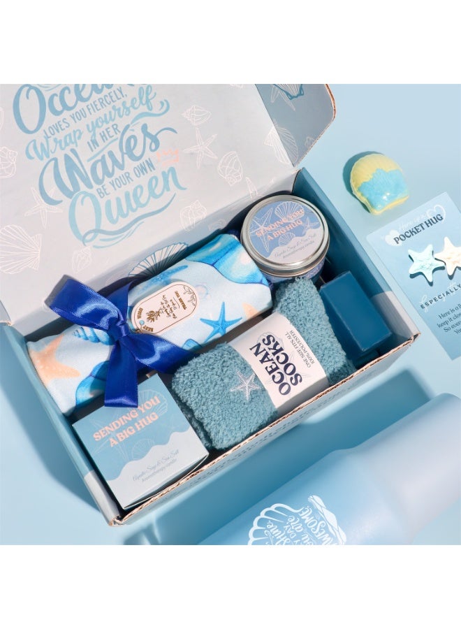 شهقلزس هدايا العناية الذاتية للنساء – سلة هدايا للشفاء العاجل، هدايا عيد ميلاد للنساء، هدايا سبا مريحة لعيد الأم، هدايا للأم أو الحبيبة أو الأخت أو الزوجة - Image 3