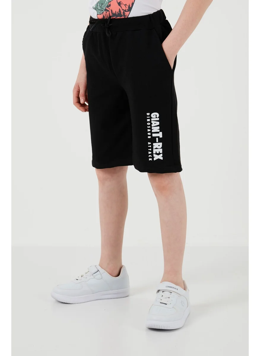 Lela Cotton Regular Fit Crew Neck Top and Bottom Set with Shorts Boy's Suit 6212018