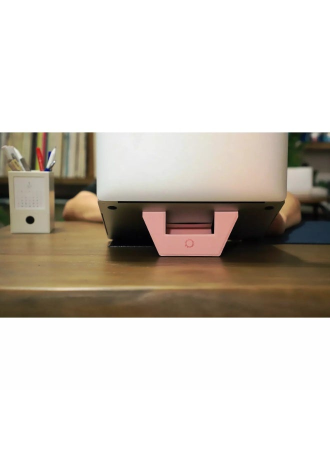 Leather Foldable laptop, Tablet Stand with Magnatic Support Tablet Up to 13 Inch And Support Laptop up to 15 Inch - Image 1