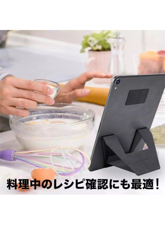 Leather Foldable laptop, Tablet Stand with Magnatic Support Tablet Up to 13 Inch And Support Laptop up to 15 Inch - Image 4