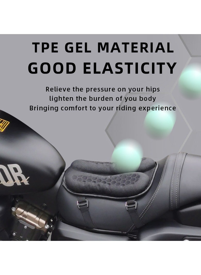 general Summer heat insulation breathable motorcycle gel cushion cover electric car seat cover sun protection all seasons universal waterproof - Image 4