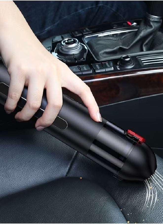 Usams مكنسة كهربائية للسيارة – محمولة بدون سلك وقابلة للنقل، محرك قوي قابل للشحن مع شفط قابل للتعديل، تصميم خفيف الوزن لتنظيف السيارة والمنزل والمكتب، مثالية للغبار، شعر الحيوانات الأليفة، الفتات والمزيد - Image 5