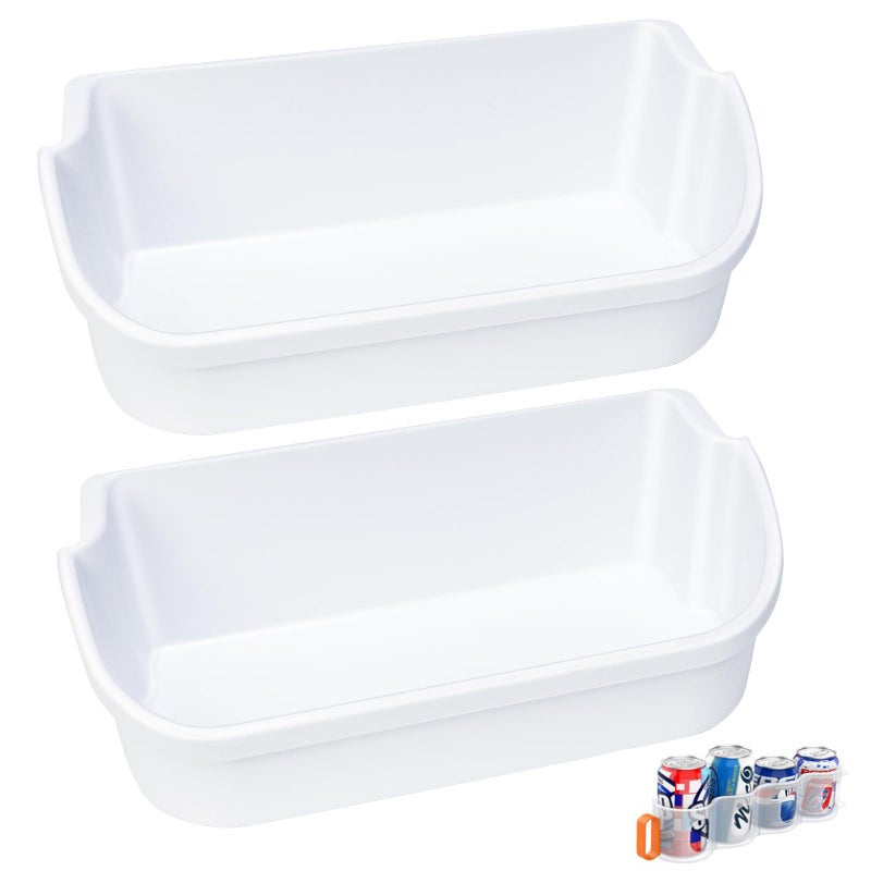 Alvar [2 PACK] UPGRADED 240356401 Refrigerator Door Bin Compatible with Frigidaire Door Shelf Replacement Parts AP2116036 Frigidaire Gallery Shelf Replacement FFHS2611PFEA FFHS2611LBRA FFSS2614QS4A Door Bin - Image 1