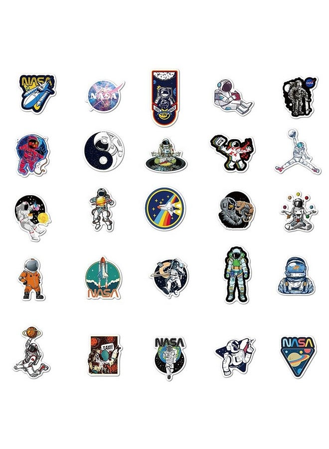 iDream NASA Space Astronaut Rocket Stickers - (Set of 50) Waterproof Vinyl DIY Decals for Laptops, Bottles, Notebooks and More. Perfect Space-Themed Accessories for Kids and Adults - Image 3