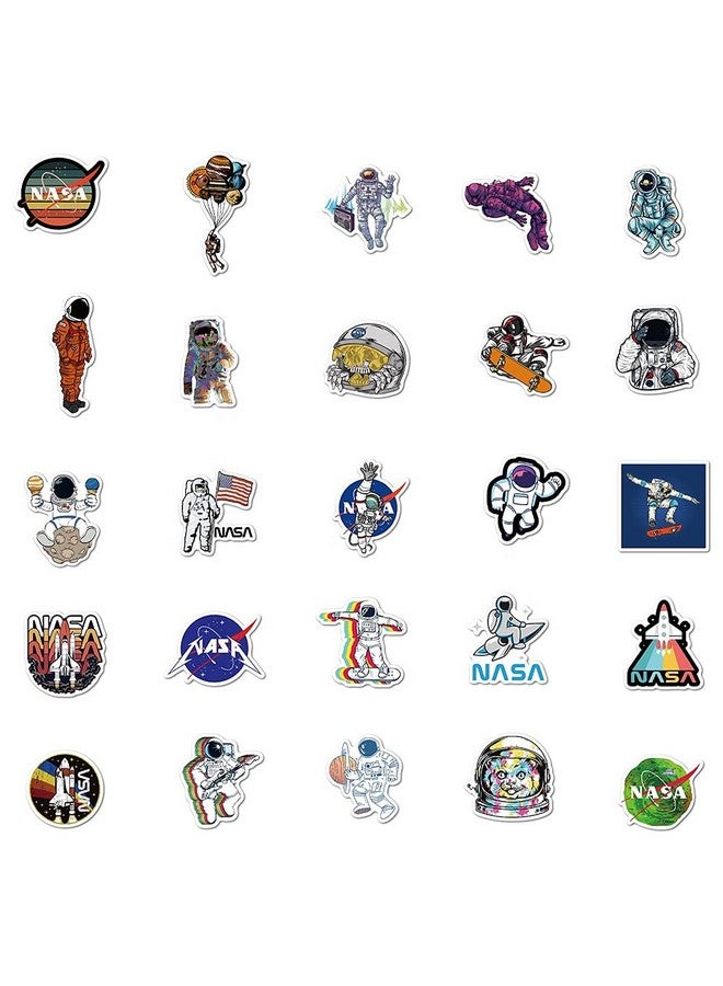 iDream NASA Space Astronaut Rocket Stickers - (Set of 50) Waterproof Vinyl DIY Decals for Laptops, Bottles, Notebooks and More. Perfect Space-Themed Accessories for Kids and Adults - Image 2