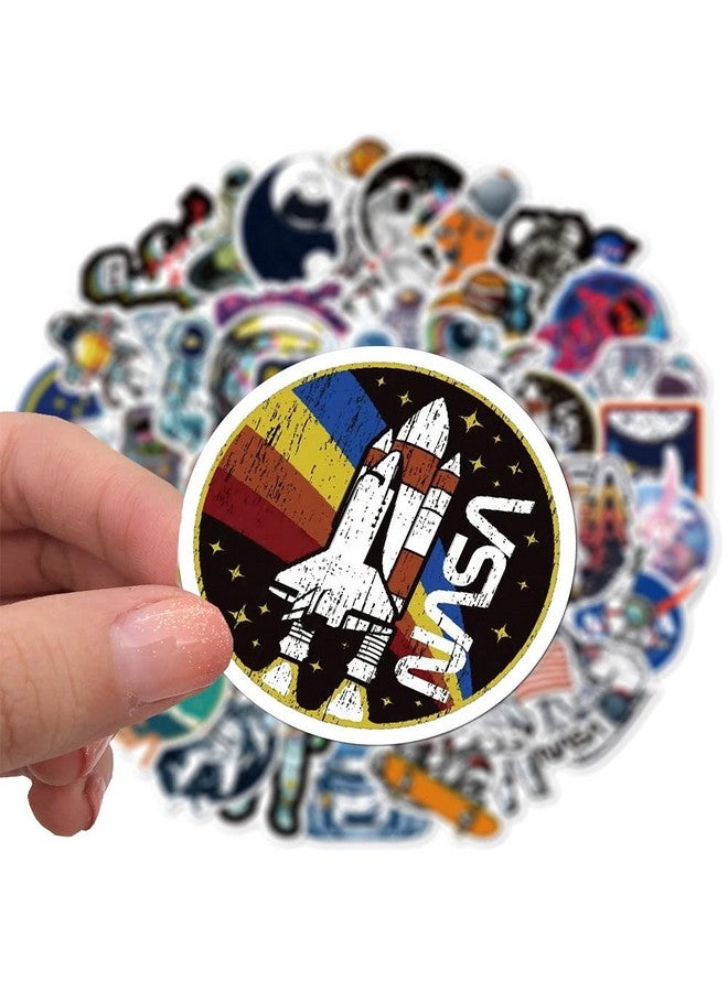 iDream NASA Space Astronaut Rocket Stickers - (Set of 50) Waterproof Vinyl DIY Decals for Laptops, Bottles, Notebooks and More. Perfect Space-Themed Accessories for Kids and Adults - Image 4